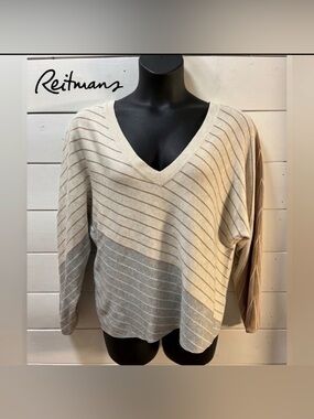 REITMANS striped lightweight sweater - size XXL